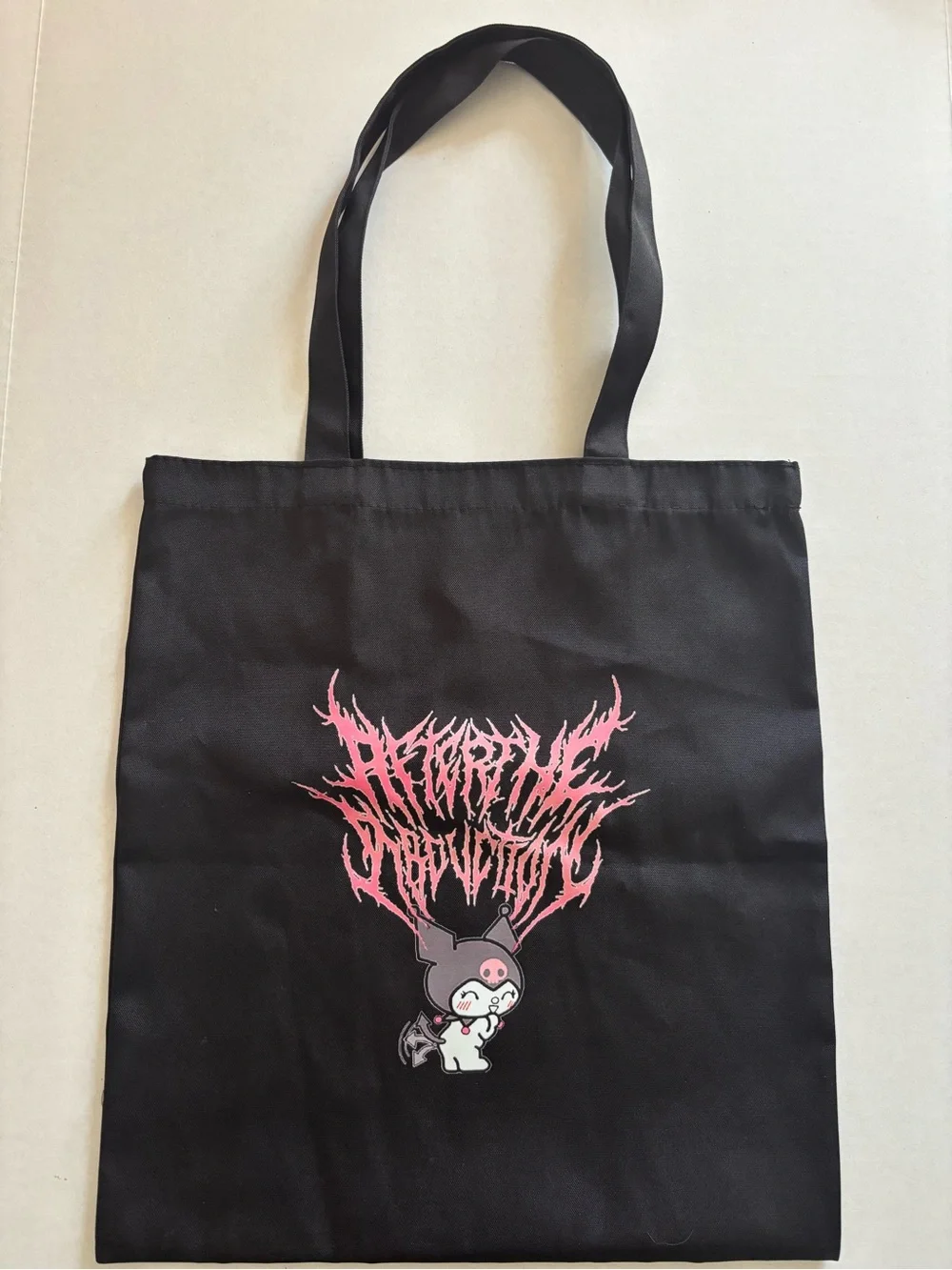 Sanrio Kuromi Black Graphic Tote